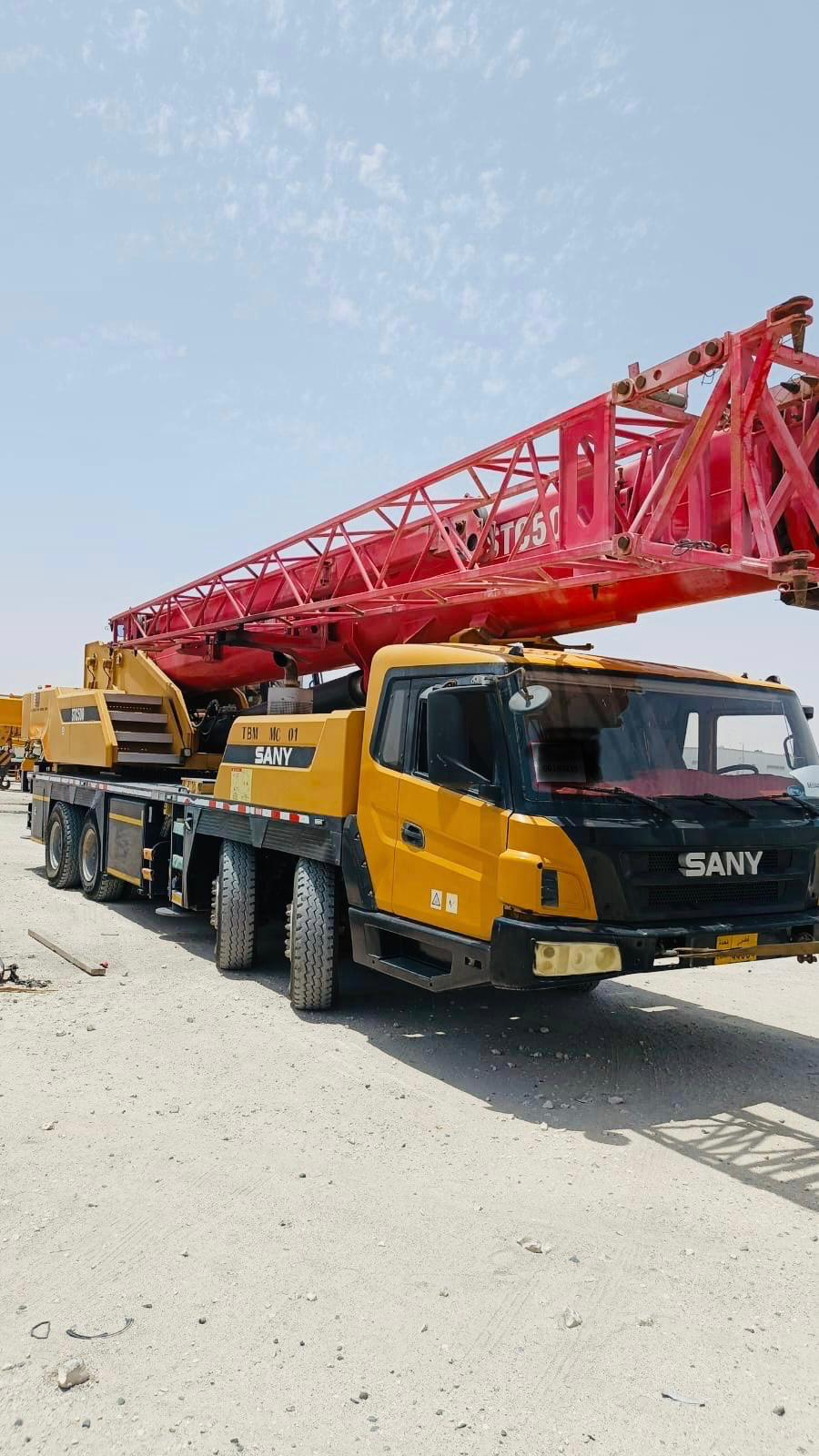 Sany crane truck front view