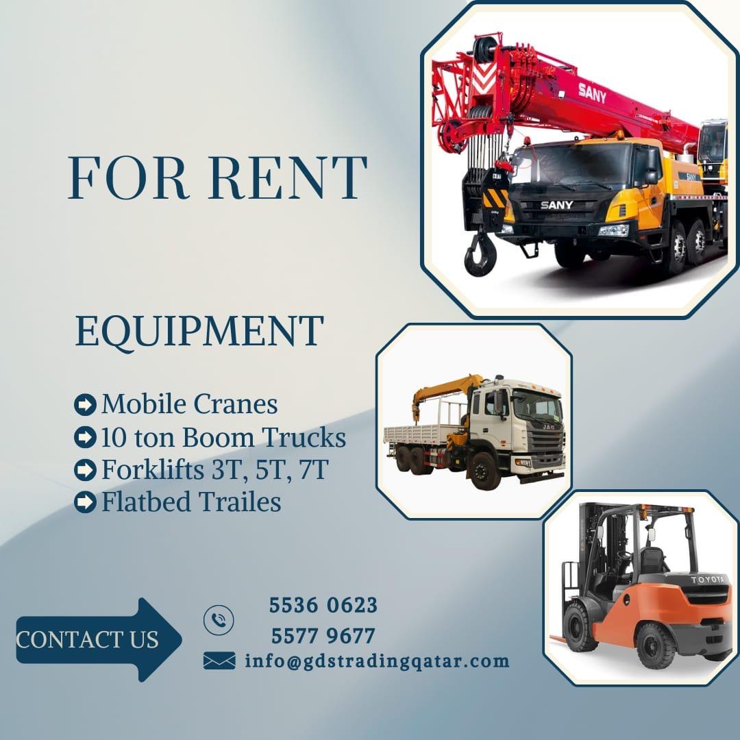 Gulf Desert Star Trading equipment rental flyer