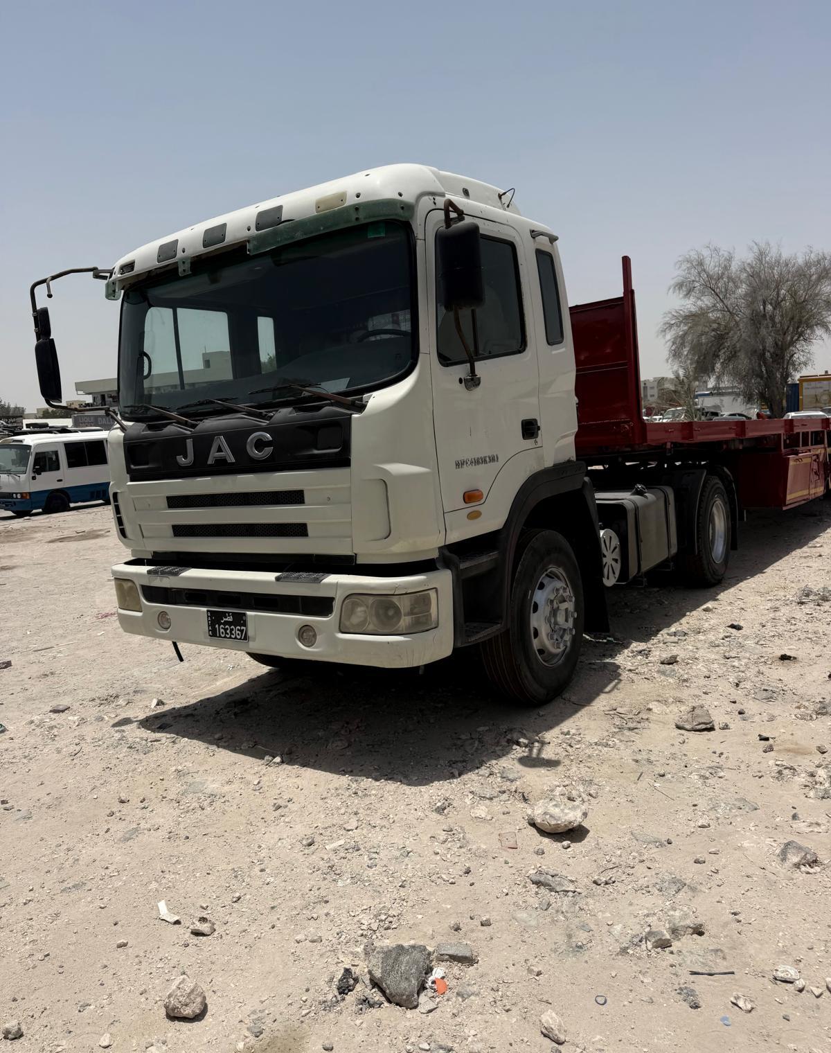 Boom truck ready for dispatch