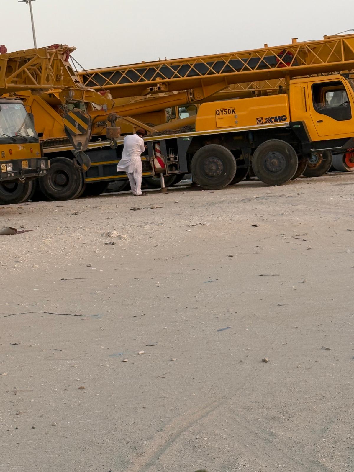 XCMG QY50K mobile crane on site
